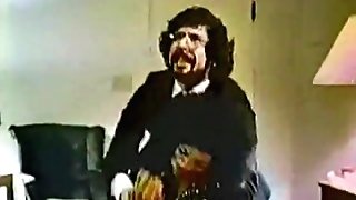 Dark-hued MUMMY Masturbates in Front of Man (1970s Antique)